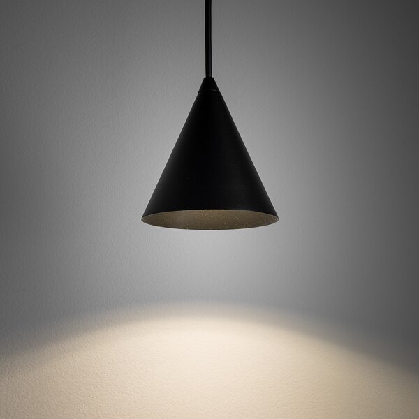 Nowodvorski Lighting Κρεμαστό φωτιστικό ZENITH, μαύρο, Ø 11 cm, μέταλλο, GU10, ρυθμιζόμενος, Μαύρο, Σαλόνι / τραπεζαρία, Μέταλλο, σύγχρονο