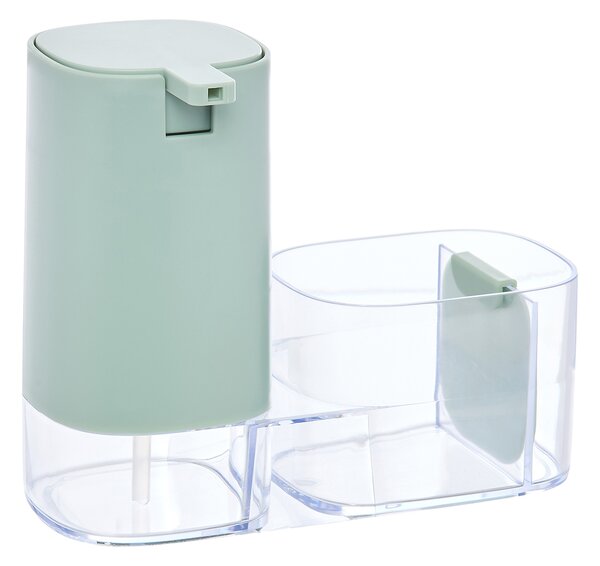 Δοχείο Υγρού Πιάτων + Θήκη Για Σφουγγάρι (19.2x9.9x16.1) F-V Poly Green 190337A