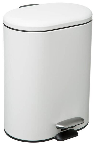 Κάδος απορριμμάτων Siliflex 5Five με χωρητικότητα 6L και διαστάσεις 24.2x15.5x30.5cm - White