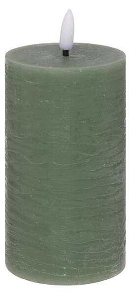 Διακοσμητικό Κερί LED Molia Atmosphera με διαστάσεις 7x7x15cm - Green