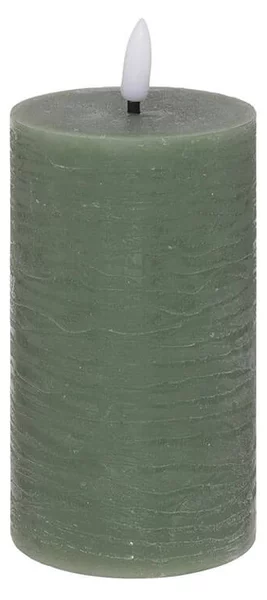 Διακοσμητικό Κερί LED Molia Atmosphera με διαστάσεις 7x7x15cm - Green