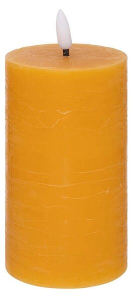 Διακοσμητικό Κερί LED Molia Atmosphera με διαστάσεις 7x7x15cm - Yellow
