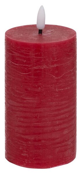Διακοσμητικό Κερί LED Molia Atmosphera με διαστάσεις 7x7x15cm - Red