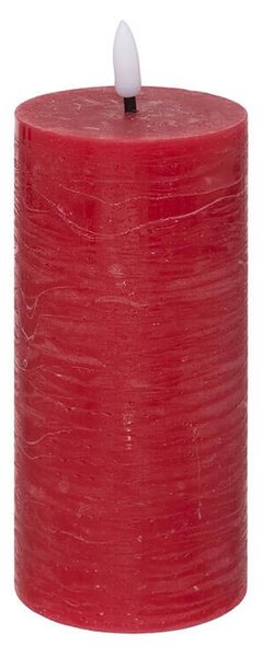 Διακοσμητικό Κερί LED Molia Atmosphera με διαστάσεις 7x7x18cm - Red