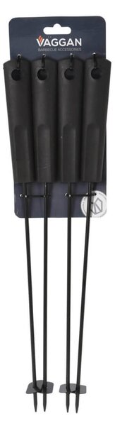 4 Μεταλλικά σουβλάκια μπάρμπεκιου Vaggan (C83500300) Με αντικολλητική επίστρωση, 45.5 cm