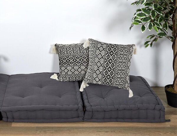 Διακοσμητικό Μαξιλάρι Tribal Home Deco Factory με κρόσσια και διαστάσεις 40x40cm