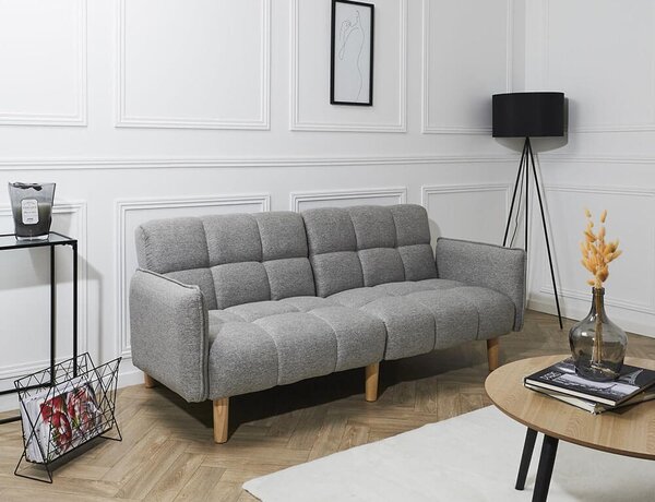Τριθέσιος Καναπές Κρεβάτι Dream Home Deco Factory με αφαιρούμενα μπράτσα και διαστάσεις 195x83x91cm