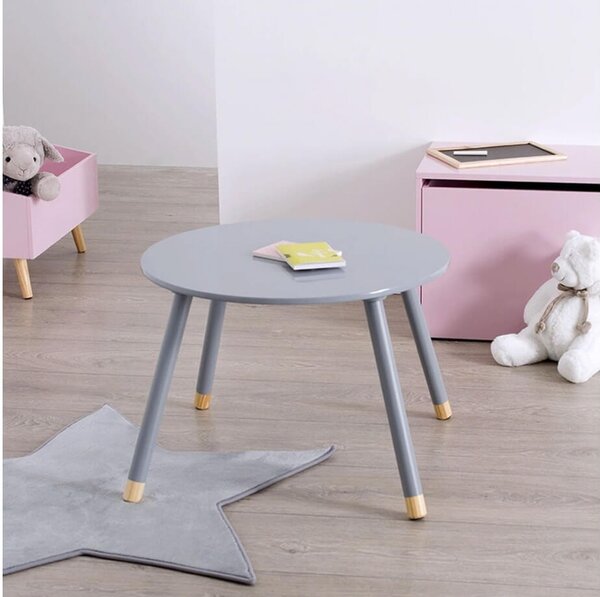 Παιδικό Τραπεζάκι Sweetness Atmosphera For Kids με διαστάσεις 60x60x43.5cm - Grey