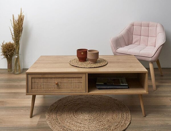Τραπεζάκι Σαλονιού Bali Home Deco Factory με διαστάσεις 110x59x41.4cm