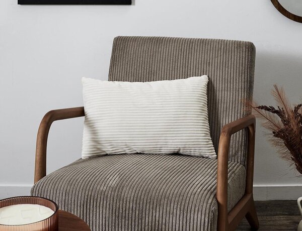 Διακοσμητικό Μαξιλάρι Home Deco Factory με διαστάσεις 50x30cm - White/Grey