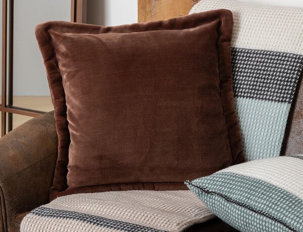 Διακοσμητικό Μαξιλάρι Cuddly Atmosphera με διαστάσεις 53x53cm - Brown
