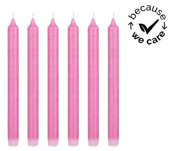 Σετ Διακοσμητικά Κεριά Κορμός Mica Decorations με διάρκεια καύσης 9 ώρες και διαστάσεις 2.2x2.2x25cm - 6 τεμάχια