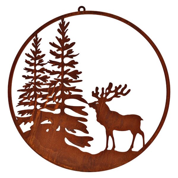 Επιτοίχιο Διακοσμητικό Winter Forest με διάμετρο 46cm