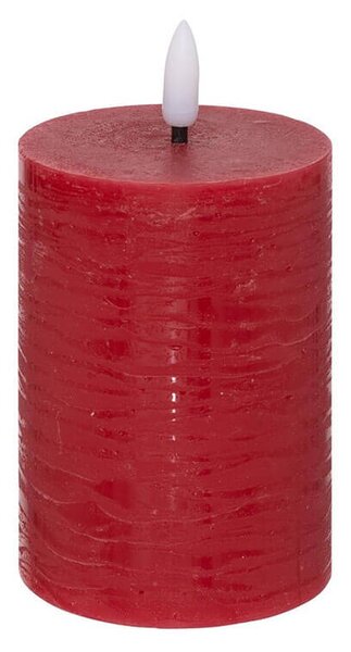 Διακοσμητικό Κερί LED Molia Atmosphera με διαστάσεις 7x7x12.5cm - Red