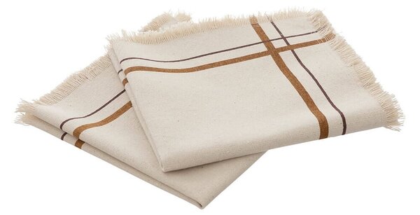 Σετ Πετσέτες φαγητού Ray Atmosphera με διαστάσεις 40x40cm - Beige - 2 τεμάχια