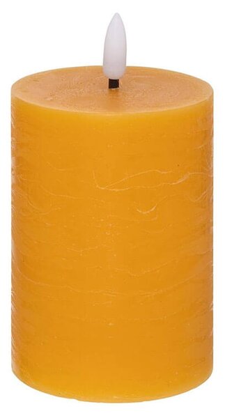 Διακοσμητικό Κερί LED Molia Atmosphera με διαστάσεις 7x7x12.5cm - Yellow