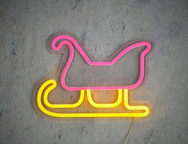 Διακοσμητικό Φωτιστικό Neon Sledge Luca Lighting με Dimmer και διαστάσεις 19.5x1.5x26.5cm - USB