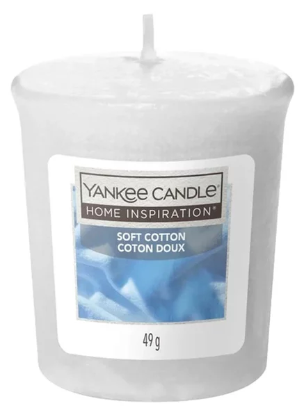 Αρωματικό Κερί Yankee Candle με διάρκεια καύσης έως 15 ώρες και άρωμα Soft Cotton
