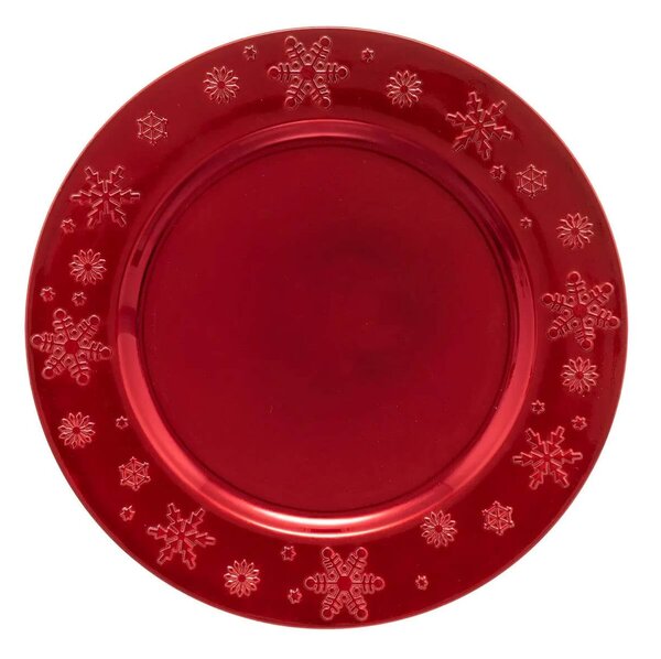 Πιατέλα σερβιρίσματος Fééric Lights & Christmas με διάμετρο 33cm - Red