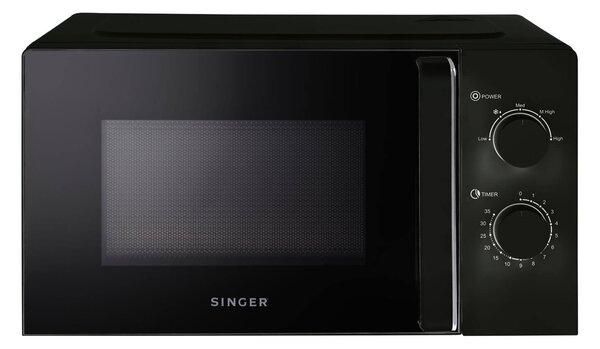 Φούρνος μικροκυμάτων Singer MW 20BL P70 με χωρητικότητα 20L και ισχύ μικροκυμάτων 700W