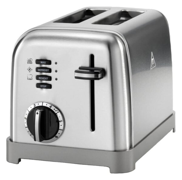 Φρυγανιέρα Cuisinart CPT160E με ισχύ 900W και χωρητικότητα 2 φέτες ψωμιού - Inox