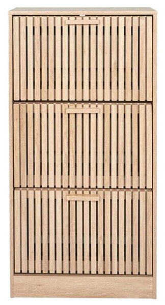 Παπουτσοθήκη Klaus Home Deco Factory με 3 ράφια, 6 επίπεδα και διαστάσεις 60x24x113cm - Απόχρωση Ξύλου