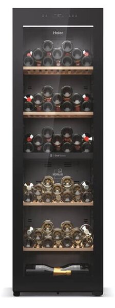Συντηρητής Κρασιού Haier HWS236GDEH1 με 2 Ζώνες Θερμοκρασίας, WiFi, ενεργειακή κλάση Ε και χωρητικότητα 236 φιάλες