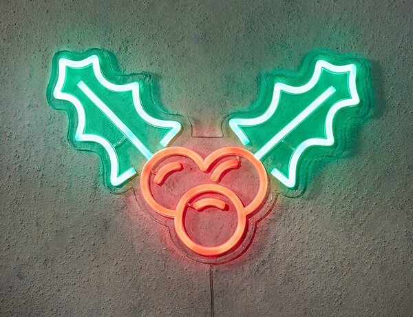 Διακοσμητικό Φωτιστικό Neon Holly Luca Lighting με Dimmer και διαστάσεις 21.5x1.5x33cm - USB