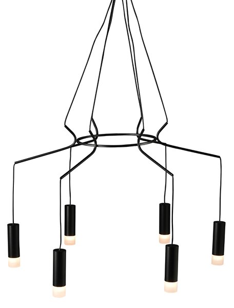 Φωτιστικό Οροφής Πολύφωτο Aca Teres YL23P6BK Black