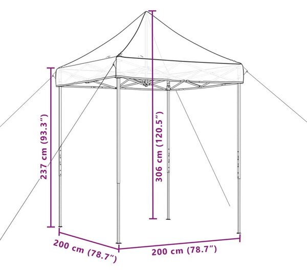 Τέντα Εκδηλώσεων Πτυσσόμενη Pop-Up Πράσινο 410x279x315 εκ. - Πράσινο