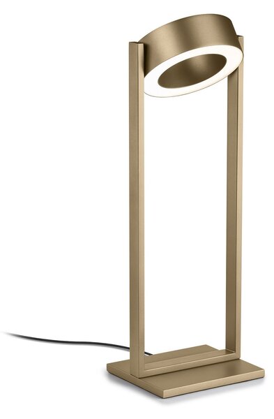 Knapstein Επιτραπέζια λάμπα LED Wega σε χρώμα «effectbronze», ύψος 45 εκ., χειρισμός με, ρυθμιζόμενος, Μπρούτζινο / Αντικέ ορείχαλκου, Σαλόνι / τραπεζαρία, Αλουμίνιο, σύγχρονο