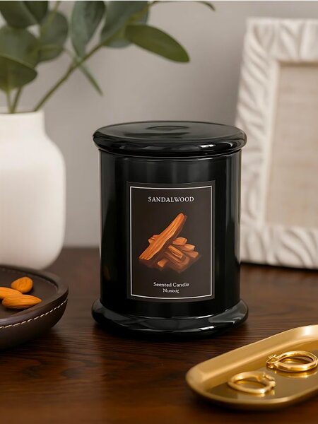 Sinsay - Αρωματικό κερί Sandalwood - μαυρο