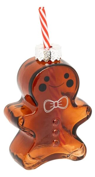 Ποτήρι Gingerbread Fééric Lights & Christmas με καλαμάκι, χωρητικότητα 330ml και διαστάσεις 9.5x4.5x19.5cm
