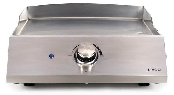 Ηλεκτρική Ψησταριά plancha Livoo DOC292 με ισχύ 2800W, ρυθμιζόμενο θερμοστάτη και επιφάνεια ψησίματος 43x35cm