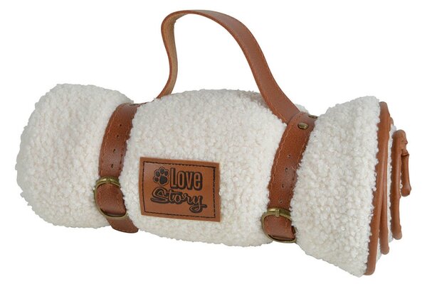 Κουβέρτα Fleece Wooly LoveStory για σκύλους και γάτες, με διαστάσεις 70x50cm