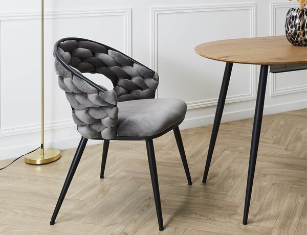 Kαρέκλα Sawyer Home Deco Factory με διαστάσεις 62x54x83cm - Grey