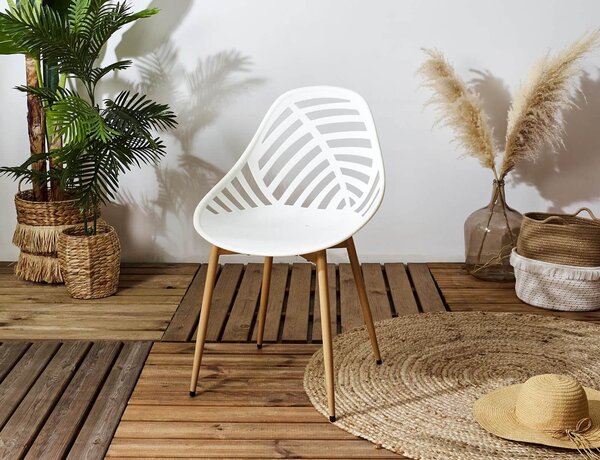 Καρέκλα κήπου Alameda Home Deco Factory με διαστάσεις 52.3x53.3x83.4cm - White