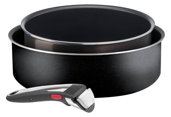 Σετ Μαγειρικά Σκεύη Tefal Ιngenio με αποσπώμενη λαβή και διαμέτρους 24cm και 20cm - 3 τεμάχια (2 σκεύη & λαβή)