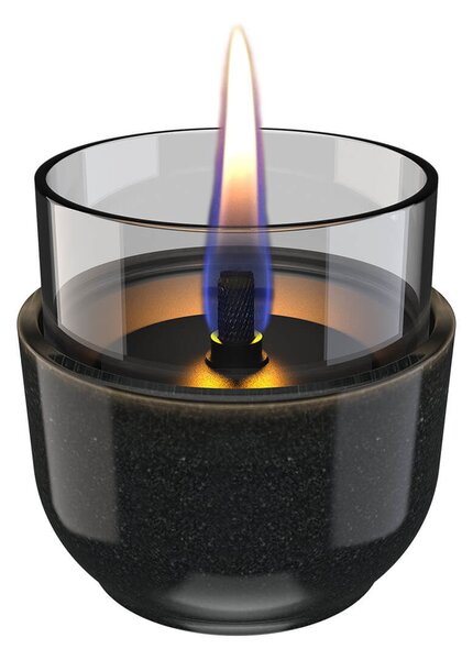 Επιτραπέζια Εστία Φωτιάς Violet 8 Reactive Glaze Tenderflame με διάρκεια καύσης 3 - 4 ώρες, χωρητικότητα δεξαμενής 150ml και διαστάσεις 8.3x8cm - Blac
