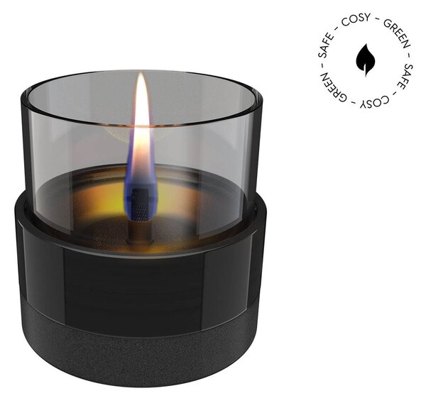Επιτραπέζια Εστία Φωτιάς Rosie 10 Tenderflame με διάρκεια καύσης 4 - 5 ώρες, χωρητικότητα δεξαμενής 200ml και διαστάσεις 10.5x10.5cm - Black