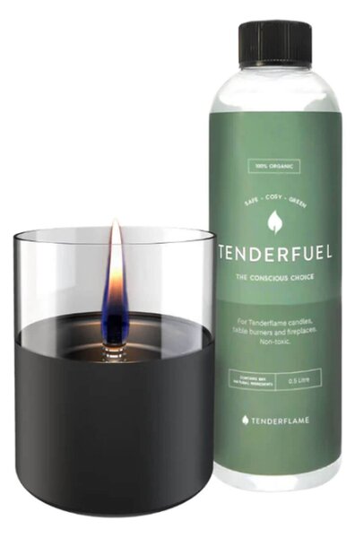 Σετ Gift Pack Επιτραπέζια εστία φωτιάς Lilly 10 & Tenderfuel 0.5lt Τenderflame με διάρκεια καύσης 9 - 10 ώρες, χωρητικότητα δεξαμενής 300ml και διαστά