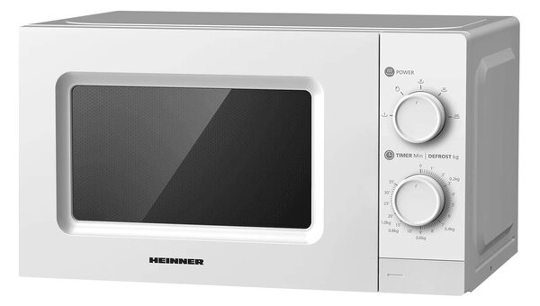 Φούρνος μικροκυμάτων Heinner HMW-MD20MWH με χωρητικότητα 20L και ισχύ 700W - White