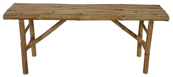 Πτυσσόμενο Παγκάκι Lesli Living από Ξύλο Bamboo, με μήκος 120cm - Απόχρωση Ξύλου