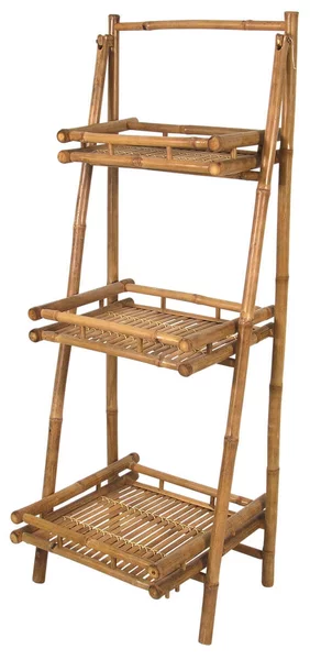 Ραφιέρα Lesli Living από Ξύλο Bamboo, με διαστάσεις 56x50x145cm - Απόχρωση Ξύλου