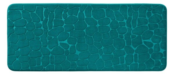 Πατάκι Μπάνιου Ricochet Douceur d'intérieur με memory foam και διαστάσεις 50x120cm - Blue/Emerald