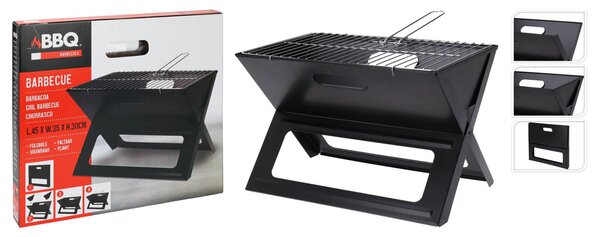 Αναδιπλούμενη Ψησταριά BBQ κάρβουνου με διαστάσεις 45x35x30cm