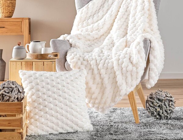 Διακοσμητικό Μαξιλάρι Frosty Douceur d'intérieur με διαστάσεις 45x45cm - Natural