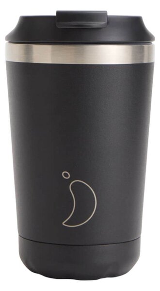 Ποτήρι Θερμός Original Chilly's με χωρητικότητα 340ml και διατήρηση θερμοκρασίας 6h ζεστό - Black