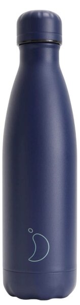 Μπουκάλι Θερμός Original Chilly's με χωρητικότητα 500ml και διατήρηση θερμοκρασίας 12h ζεστό / 24h κρύο - All Navy