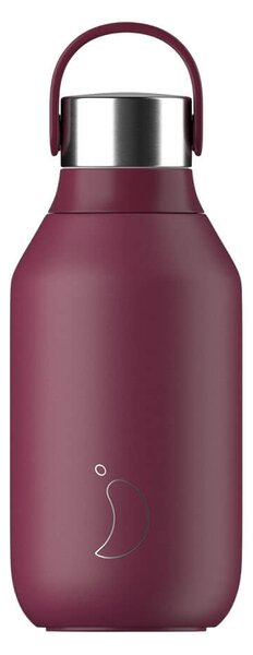 Μπουκάλι Θερμός Series 2 Chilly's με χωρητικότητα 350ml και διατήρηση θερμοκρασίας 12h ζεστό / 24h κρύο - Plum Red